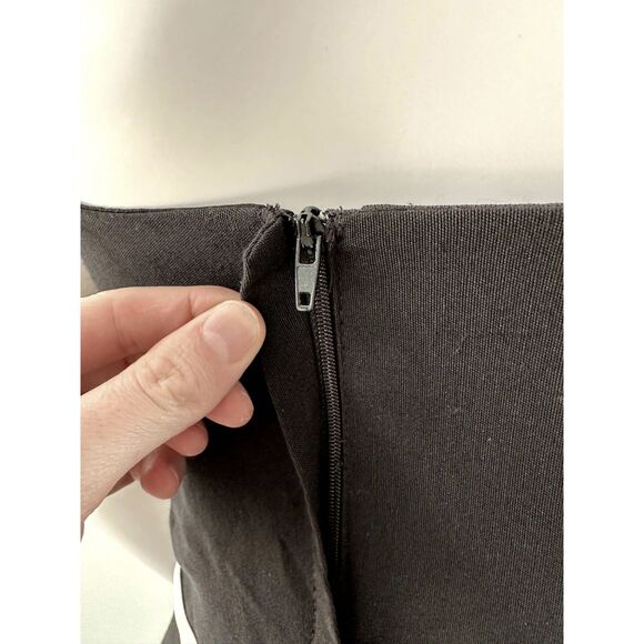 Vintage Y2K BCX Black Satin Trim Fit & Flare Dress Cocktail Party Dress size XS - Picture 4 of 11